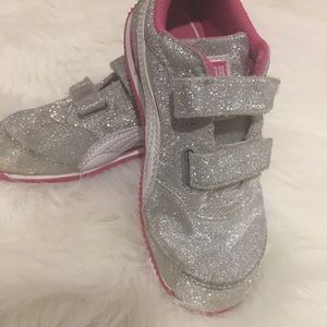 Puma Toddler Silver Sneakers
